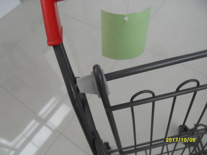 корзина нажима супермаркета 80Л четырехколесная с анти- УЛЬТРАФИОЛЕТОВЫМИ пластиковыми частями