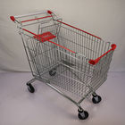 240L Super Large Grocery Shopping Trolley European Shopping Carts With Child Seat