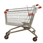 Metal Basket 125L European Shopping Trolley Grocery Cart Anti Theft