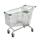 Customized Green 240L European Supermarket Shopping Cart Manufacturer Wholesale