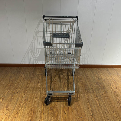 Купить 125L Australian supermarket shopping cart with grey plastic parts chain store shopping cart CE online manufacture