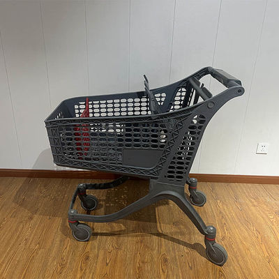 Купить 175L Customized Logo Retail Grocery Store Cart Supermarket Trolley Plastic Shopping Cart online manufacture