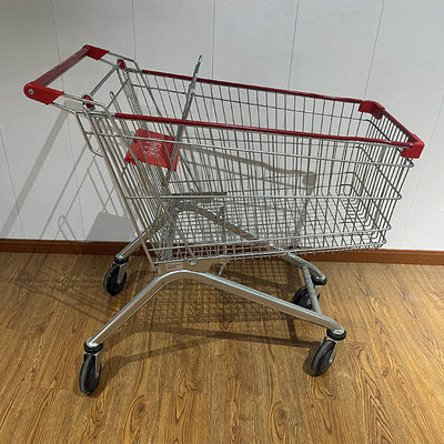 Купить 100L European Style Shopping Trolley with CE Certification Metal Supermarket Carts online manufacture