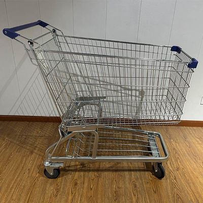Купить 240L Large Capacity Convenience Store Grocery Carts Metal Durable German type Steel Shopping Cart Производство в сети