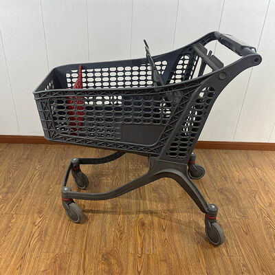 Купить 130L European Style Plastic Supermarket Hypermarket Shopping Trolley Производство в сети